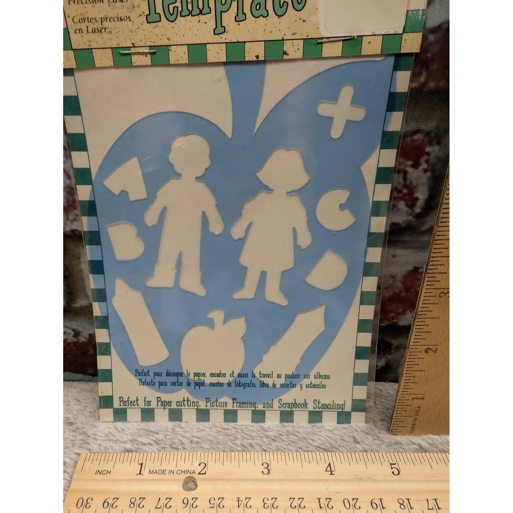 Provo Craft Designer Micro Template Laser Cut Scrapbook Stencil New Old Stock
